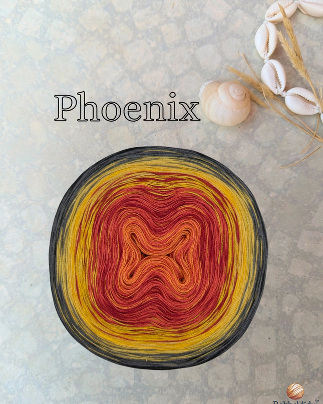 Bobbel gradient yarn "Phoenix"