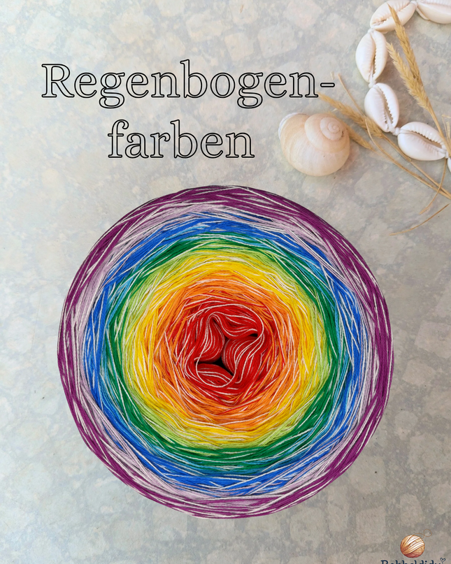 Farbverlaufsgarn Bobbel "Regenbogenfarben"