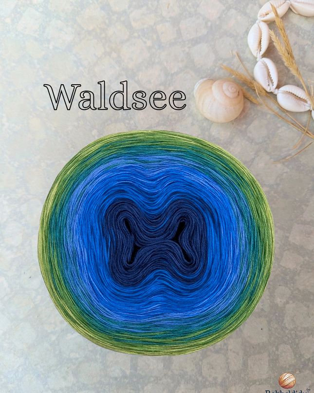 Bobbel Farbverlaufsgarn "Waldsee"