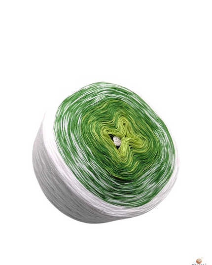 Bobbel Matcha Latte – Handgewickeltes Farbverlaufsgarn zum Häkeln & Stricken | Bobbeldidu