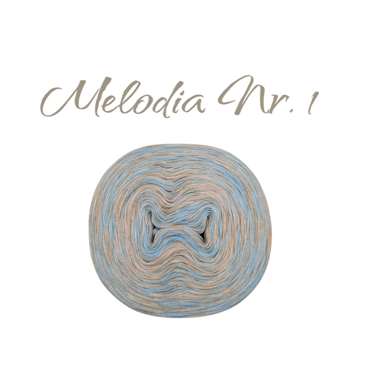 Bobbel Farbverlaufsgarn meliert "Melodia Nr. 1"