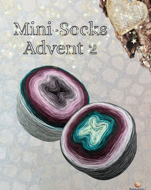Häkel-Set "DIY Adventskalender Mini-Socks" | Anleitung (PDF) + Bobbelgarn