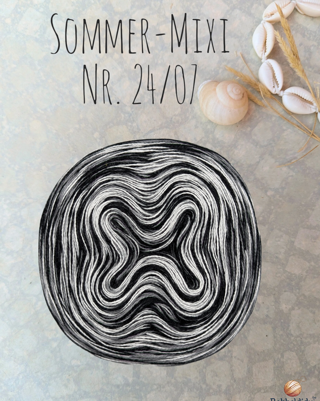 Bobbel Farbverlaufsgarn meliert "Sommer-Mixi Nr. 24/07"