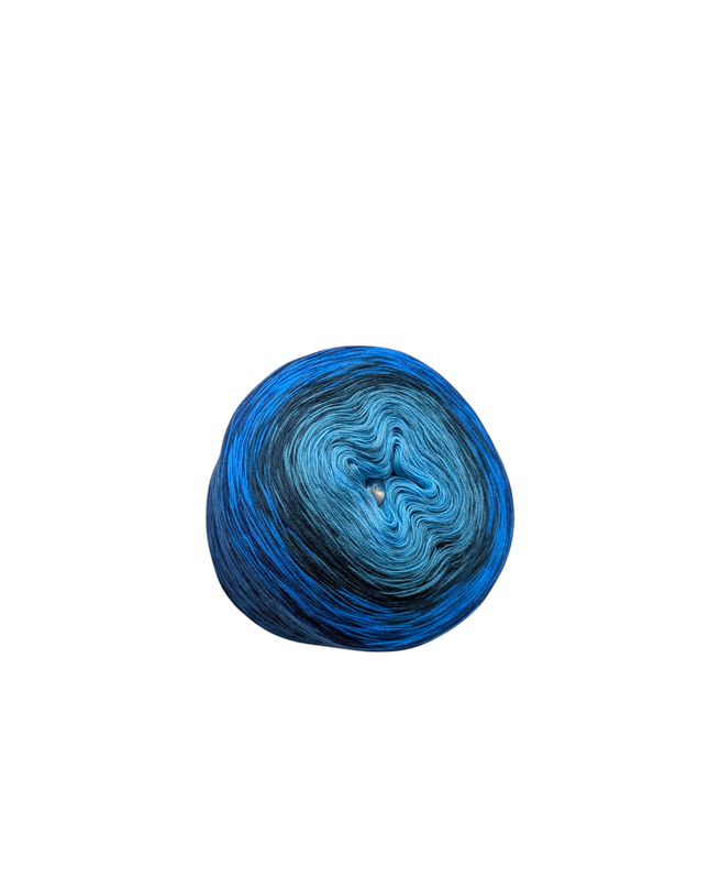 Bobbel Farbverlaufsgarn "Nordic blue"