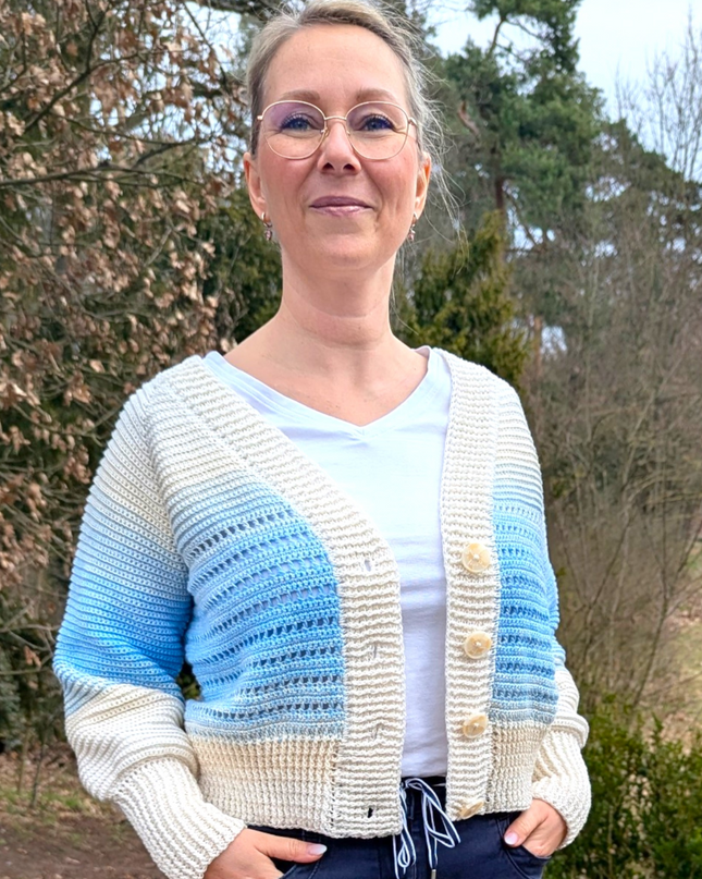 Cleo – Häkeljacke Set | Bobbel + Häkelanleitung gratis