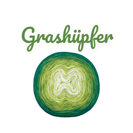 Bobbel Farbverlaufsgarn "Grashüpfer"