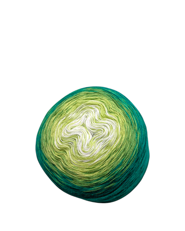 Bobbel Farbverlaufsgarn "Grashüpfer"