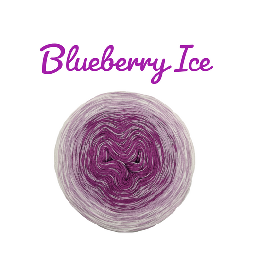 Bobbel Farbverlaufsgarn "Blueberry Ice"