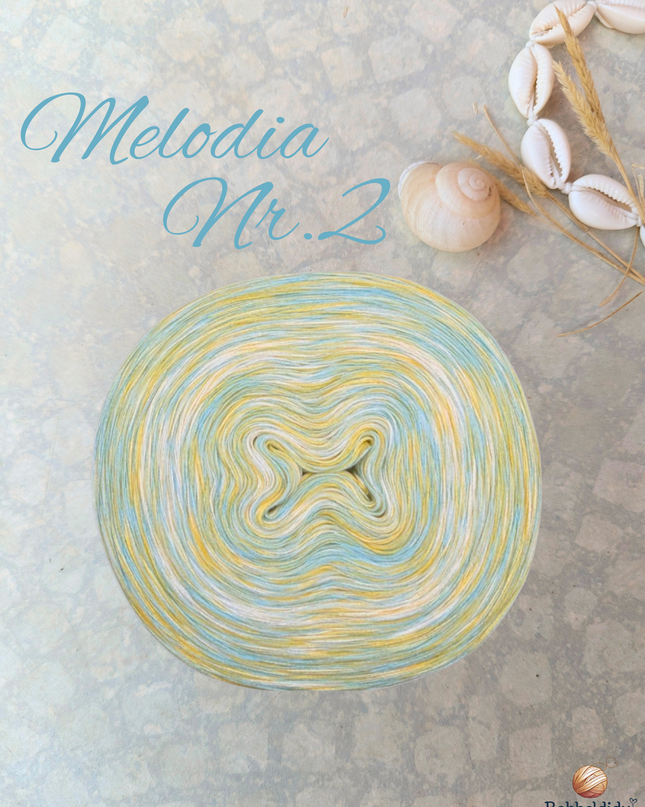 Bobbel Farbverlaufsgarn meliert "Melodia Nr. 2"