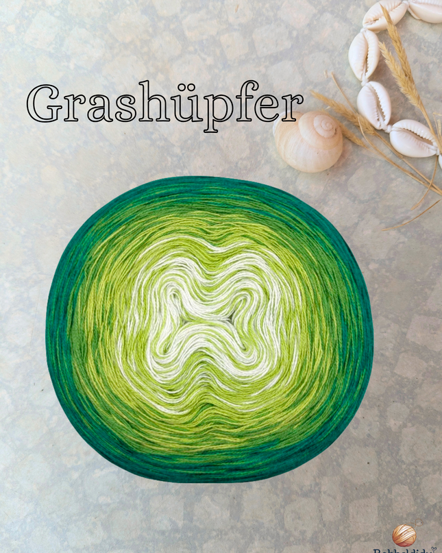Bobbel Farbverlaufsgarn "Grashüpfer"