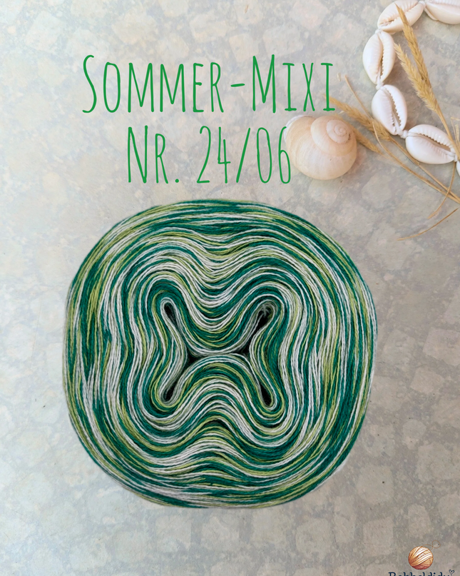 Bobbel Farbverlaufsgarn meliert "Sommer-Mixi Nr. 24/06"