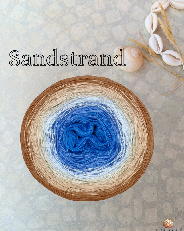 Farbverlaufsgarn Bobbel "Sandstrand"