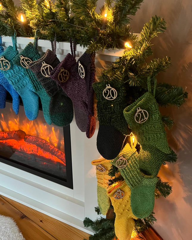 Häkel-Set "DIY Adventskalender Mini-Socks" | Anleitung (PDF) + Bobbelgarn