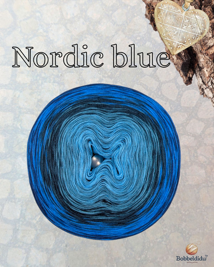 Bobbel Farbverlaufsgarn "Nordic blue"