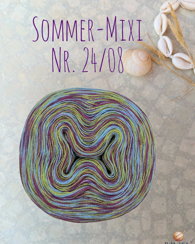 Bobbel Farbverlaufsgarn meliert "Sommer-Mixi Nr. 24/08"