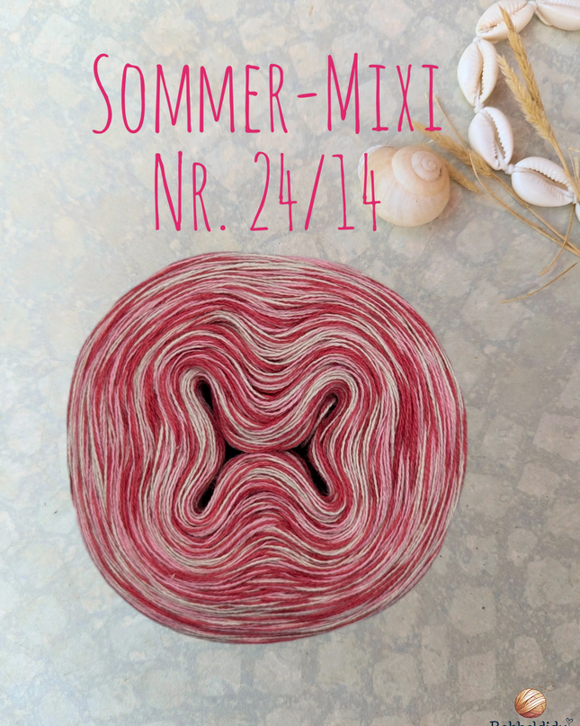 Bobbel Farbverlaufsgarn meliert "Sommer-Mixi Nr. 24/14"