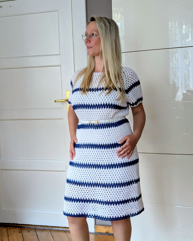 Häkel-Set Kleid "Regenbogenfarben" | Gratis-Anleitung (PDF) + Bobbelgarn