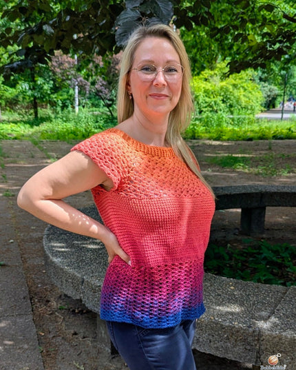 Häkelshirt Aphrodite – Set mit Bobbel deiner Wahl + Anleitung gratis | Anfängerfreundlich