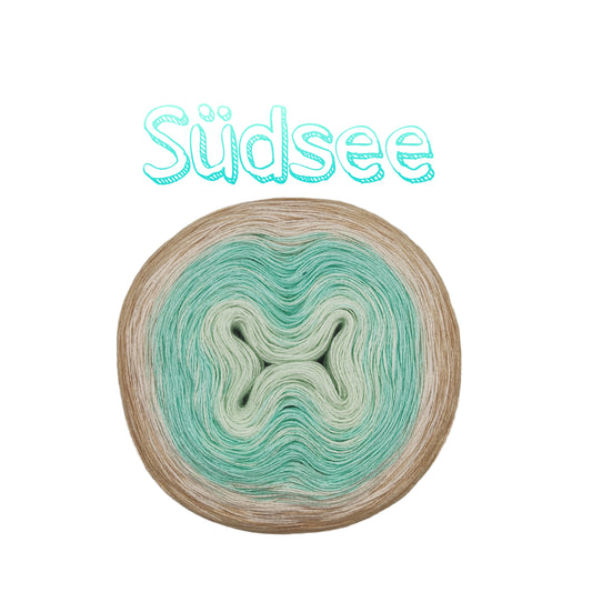 Bobbel Farbverlaufsgarn "Südsee"