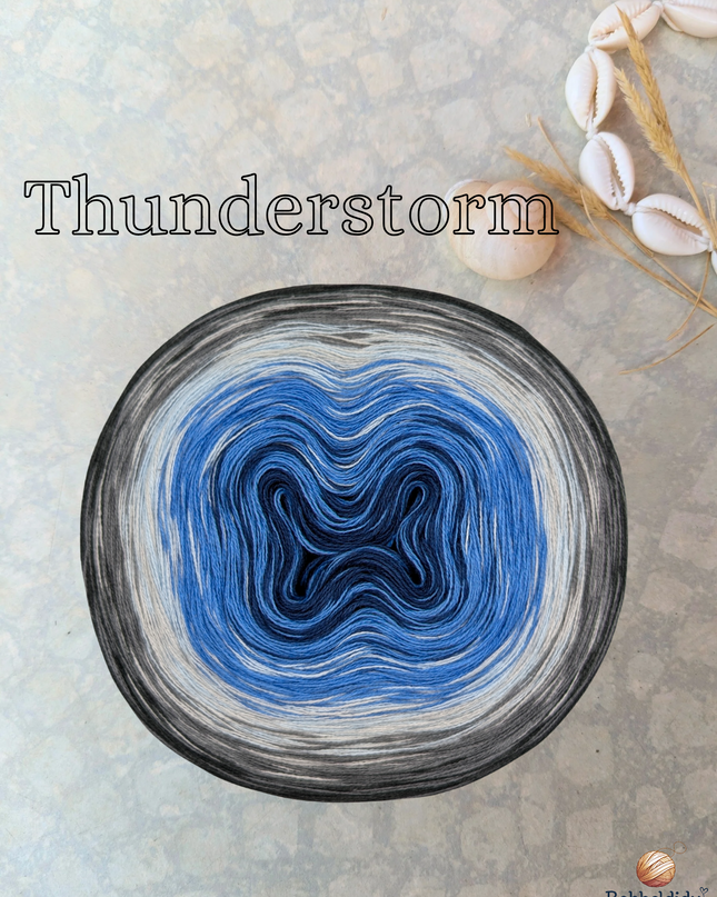 Bobbel gradient yarn "Thunderstorm"