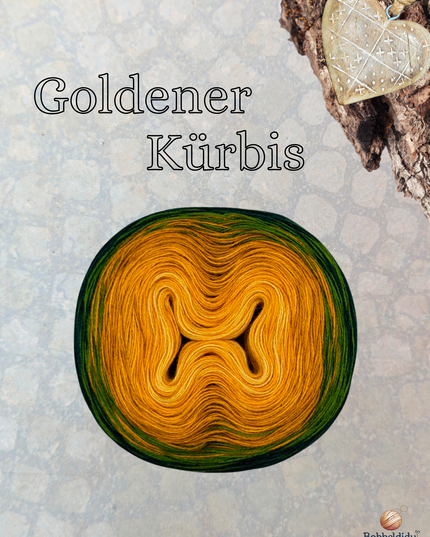 Bobbel Farbverlaufsgarn "Goldener Kürbis"