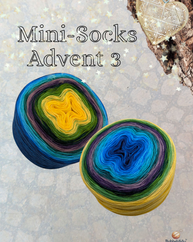 Häkel-Set "DIY Adventskalender Mini-Socks" | Anleitung (PDF) + Bobbelgarn