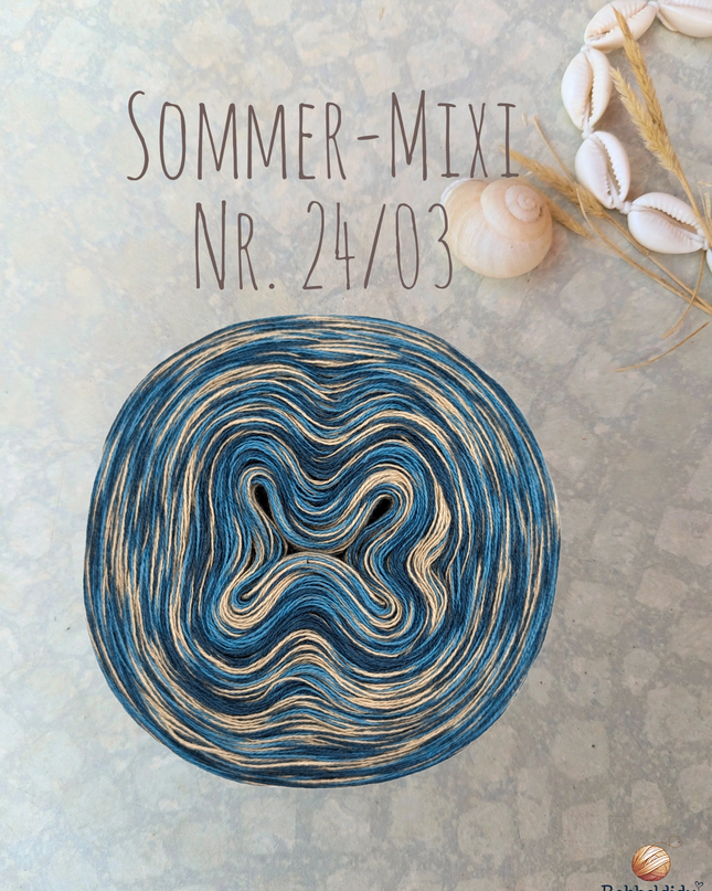Bobbel Farbverlaufsgarn meliert "Sommer-Mixi Nr. 24/03"