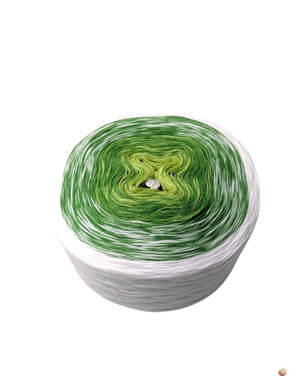 Bobbel Matcha Latte – Handgewickeltes Farbverlaufsgarn zum Häkeln & Stricken | Bobbeldidu