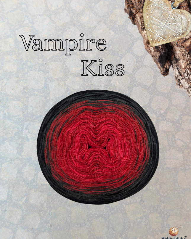 Bobbel gradient yarn "Vampire Kiss"