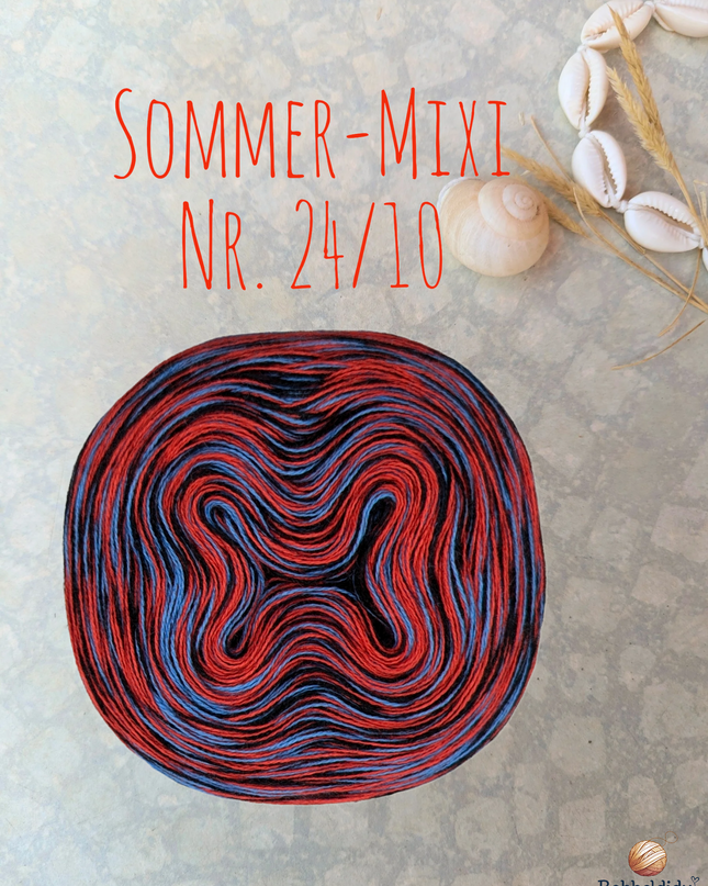 Bobbel Farbverlaufsgarn meliert "Sommer-Mixi Nr. 24/10"
