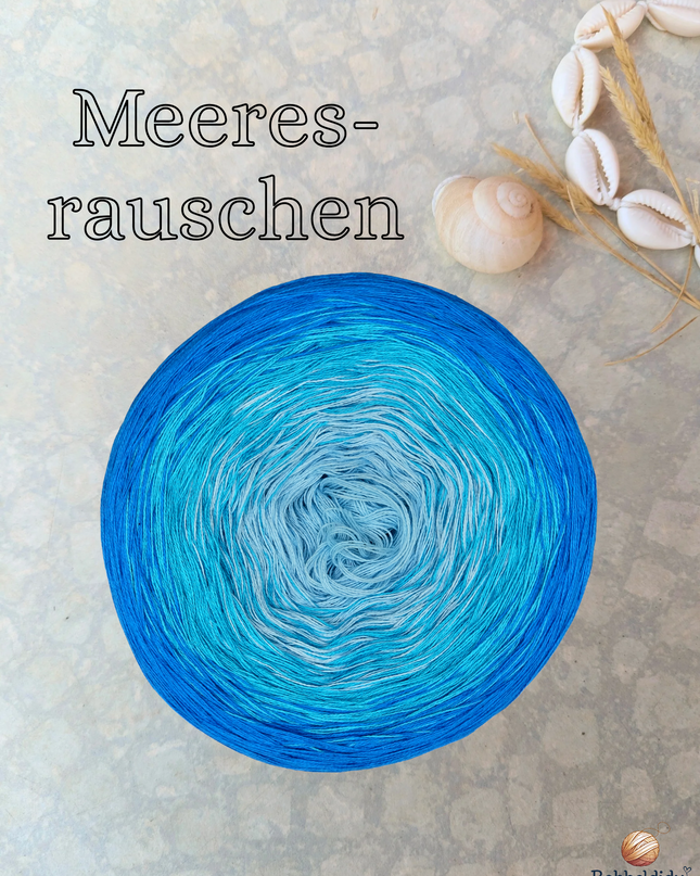 gradient yarn bobbin "Sound of the Sea"