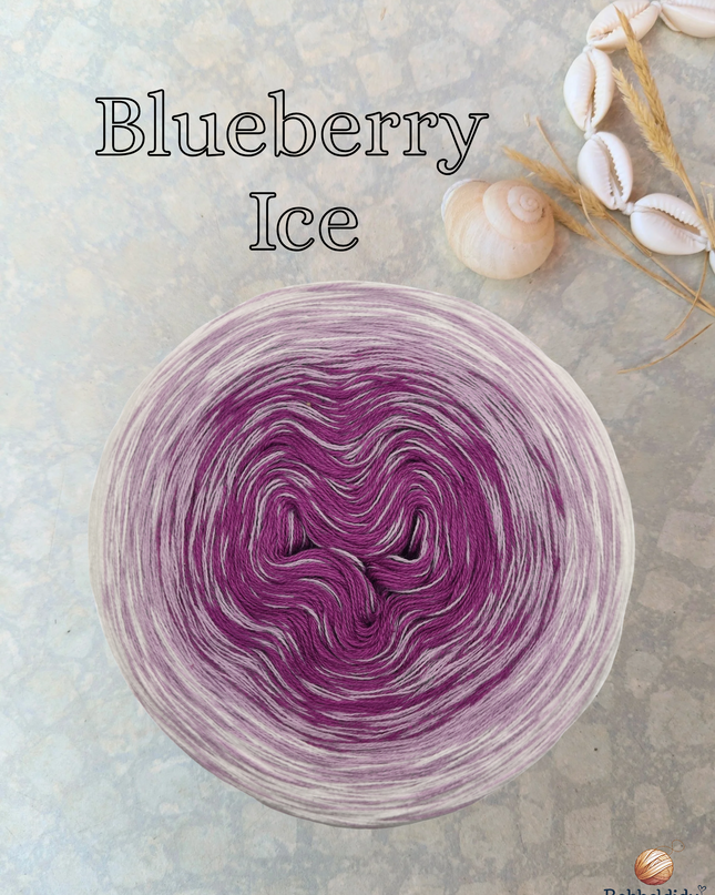 Bobbel Farbverlaufsgarn "Blueberry Ice"