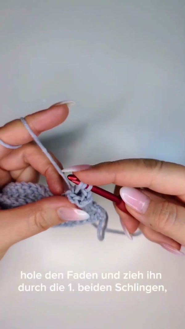 Hintere Reliefstäbchen häkeln 🧶 | 3D-Effekt ganz einfach!